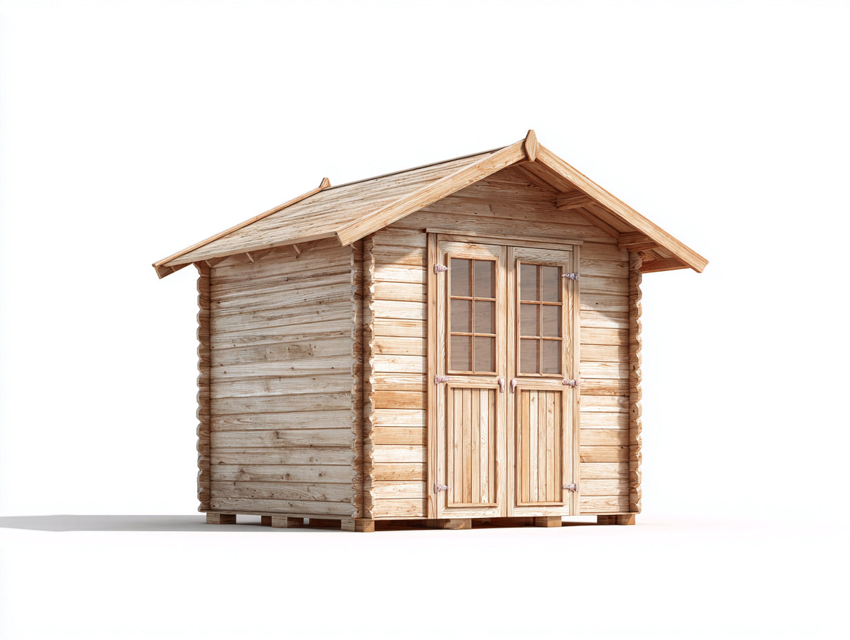 Gartenhäuser - Holz - 285x210x235 cm - Naturholz - skandinavisch