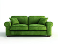 Zweisitzer Sofa-Stoff-Holz-160x86x82 cm-Grün-Braun-moderner Wohnstil