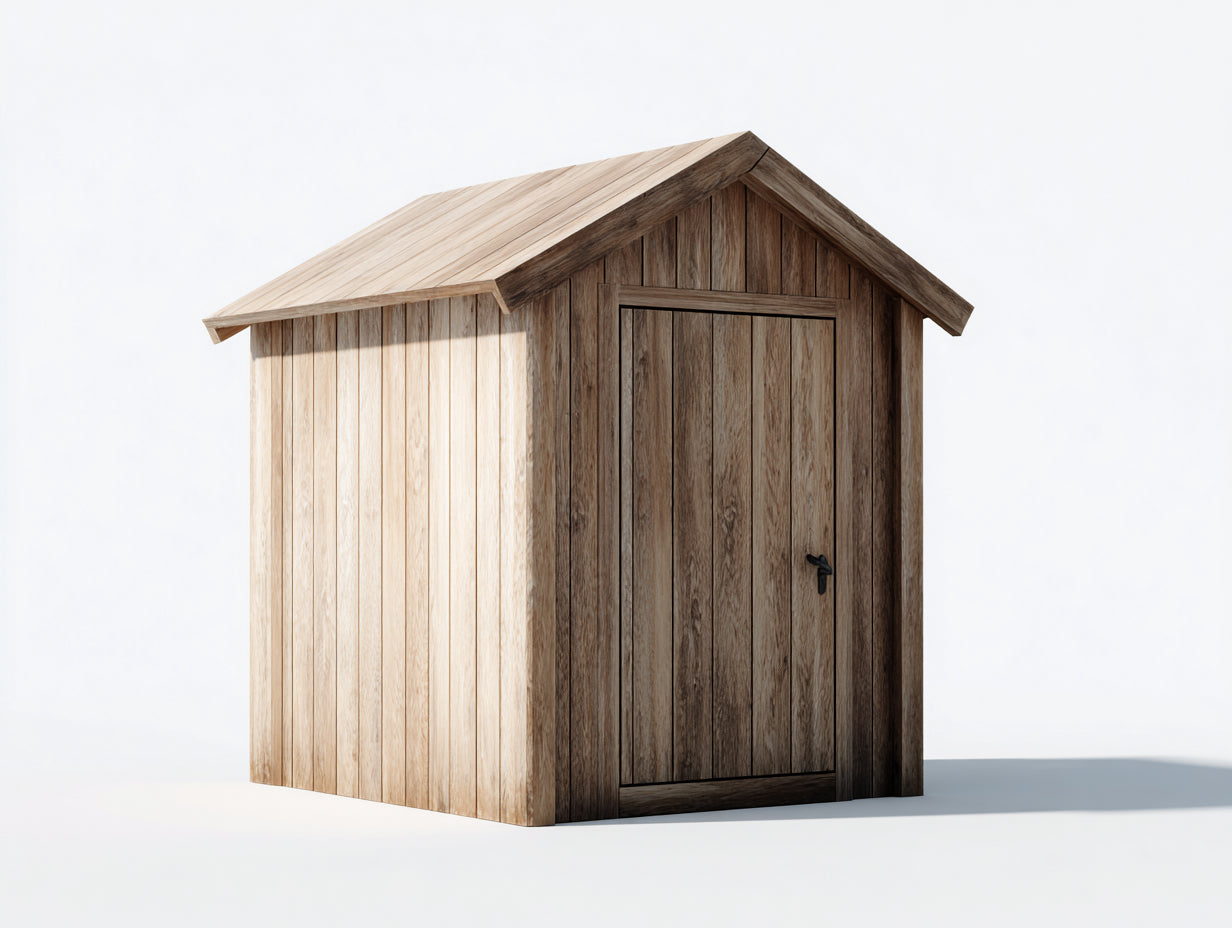 Gartenhäuser - Holz - 210x165x220 cm - Naturbraun - minimalistisch