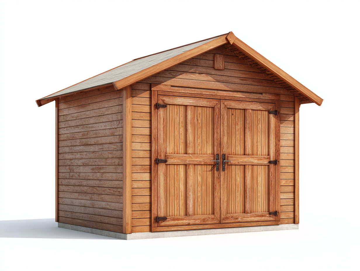 Gartenhäuser - Holz - 350x235x250 cm - Naturbraun - klassisch