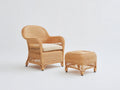 Polyrattan Gartensessel - Polyrattan-Stoff - 82x78x96 cm - Hellhonigbraun-Creme - klassischer Gartenstil